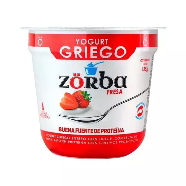 Yogurt Griego Zorba con Fresa 135g