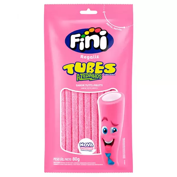 Gomas Fiini Tubos Tutifrutti 80g