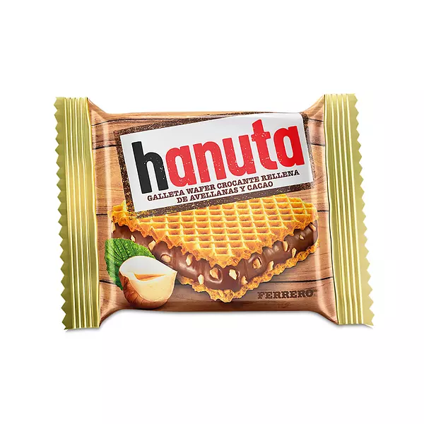 Wafer Hanuta Rellena de Avellana y Chocolate Unidad