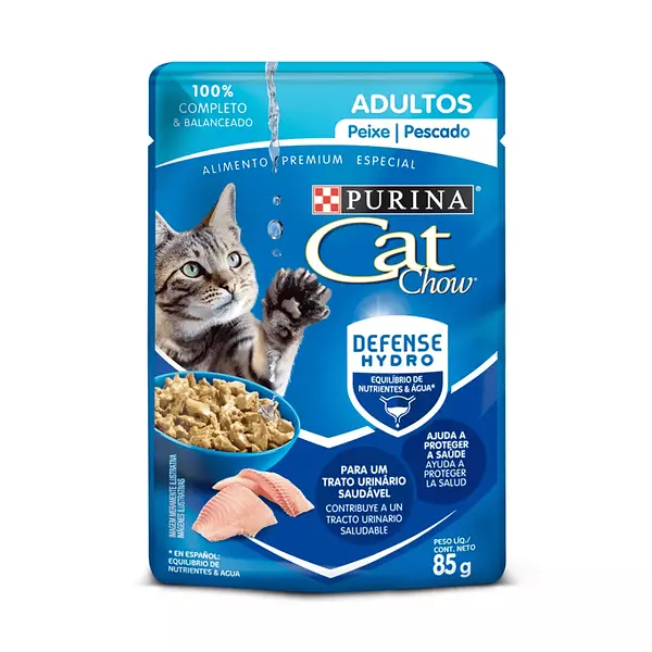 Alimento Mascotas Cat Chow Humedo 85g Pescado