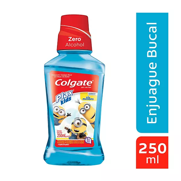 Enjuague Bucal Colgate Plax Kids Minions 250ml