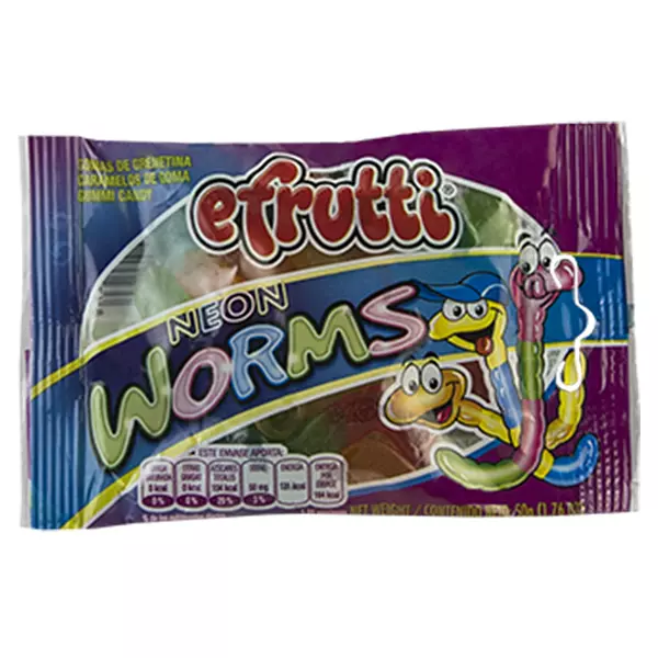 EFrutti Gomas x 50gr E. Frutti Neon Worms