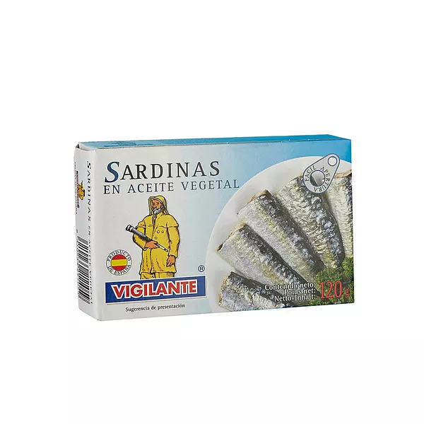 Sardina Vigilante de Aceite Vegetal 120g