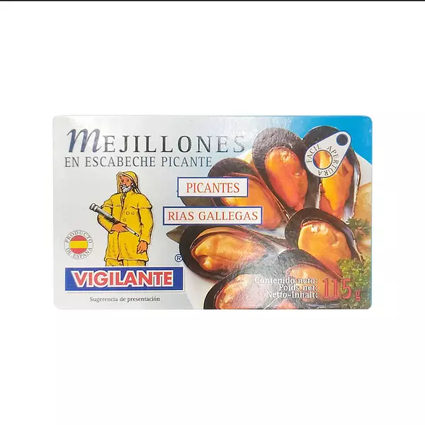 Vigilante x 115gr Mejillones de Escabeche Picante