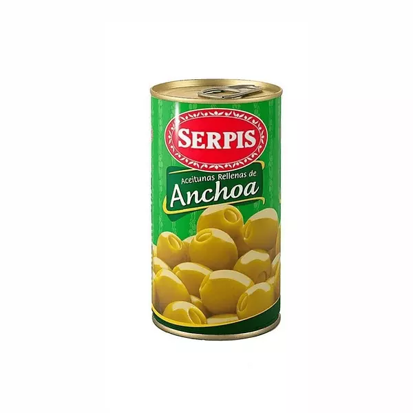 Aceitunas Rellenas de Anchoa Serpis 350g