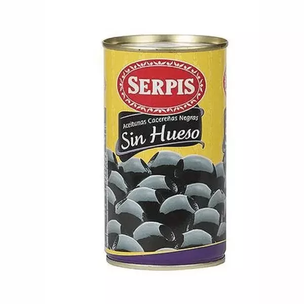 Aceitunas Negras Deshuesadas Serpis 200g