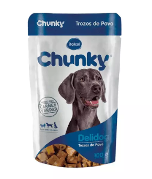 Pounches Delidog Chunky Trozos de Pavo 100g