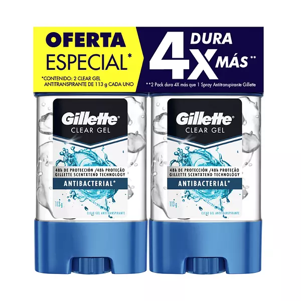 Gillette Series Gel 113gr x 2 Antibacterial P.E.