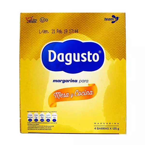 Margarina Dagusto Plegadiza 125g