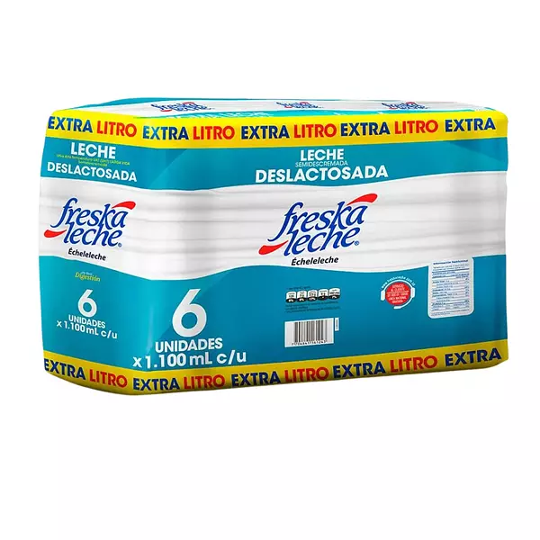 Leche Freska Leche Deslactosada Sixpack 1100ml