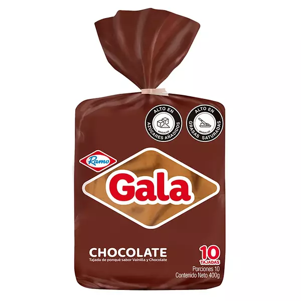 Ponque Gala Bloque Chocolate 400g