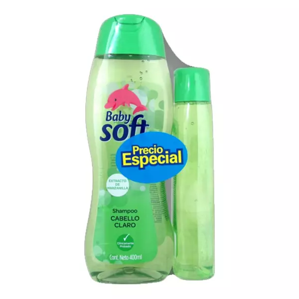 Shampoo Baby Soft Cuidado Claro P.E. 400ml + 200ml