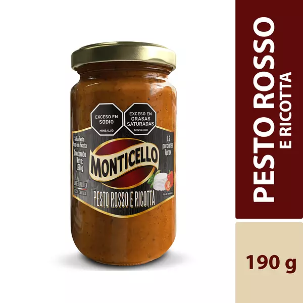 Salsa Monticello Pesto Rosso E Ricotta 190g