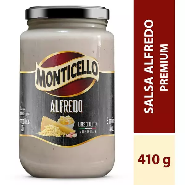 Salsa Monticello Alfredo 410g