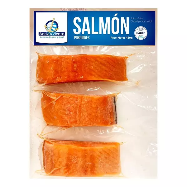 Salmón Porcionado Ancla & Viento 450g