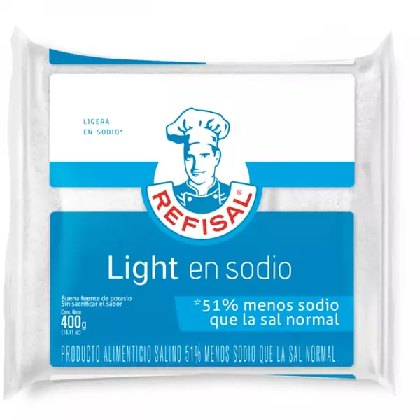 Sal Light De Sodio Refisal 400g