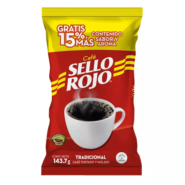 Cafe Sello Rojo 125g Gratis 18g