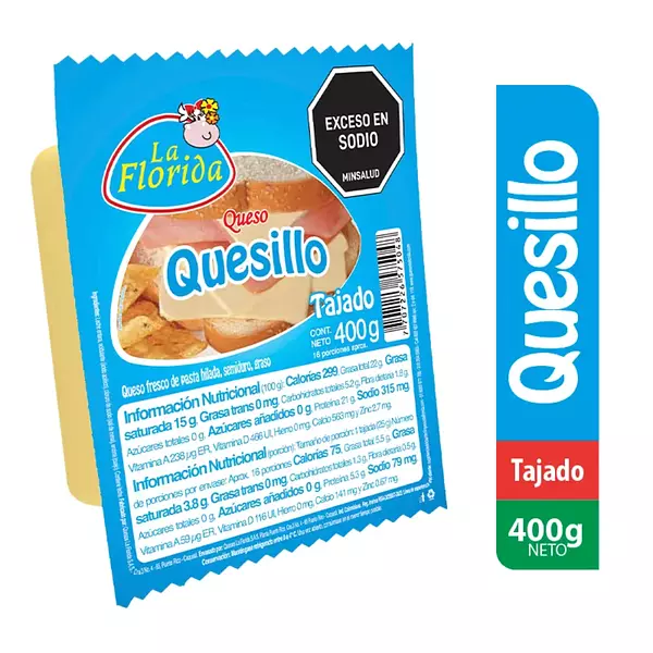 Quesillo La Florida Tajado 400g