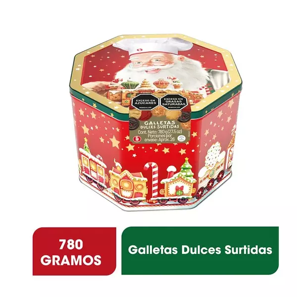 Galleta Navideña Cofre Tambor 780g