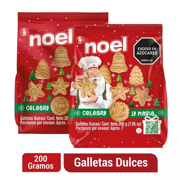 Galleta Navideña Noel Bolsa 200g