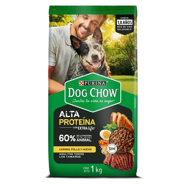 Dog Chow Alta Proteina Carne-Pollo-Huevo 1k