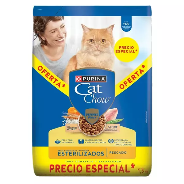 Cat Chow Esterilizados Pescado P.E. 1.5k