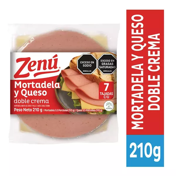 Mortadela Y Queso Zenu 210g