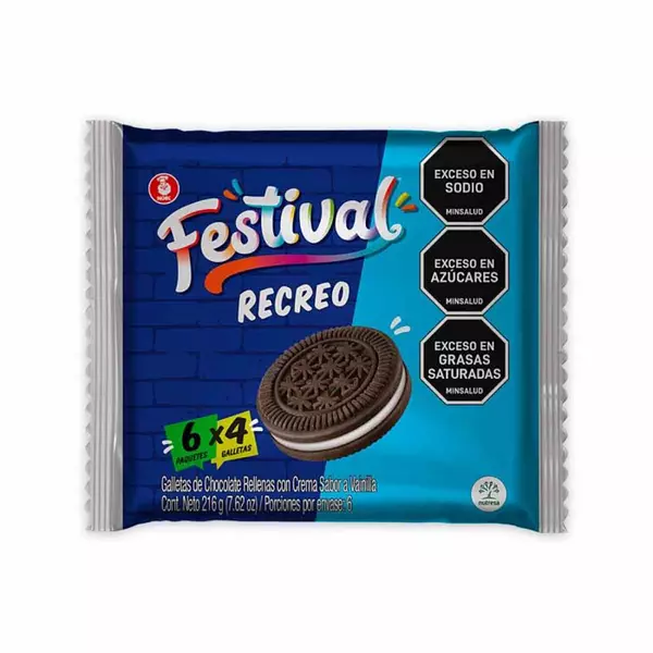 Galleta Festival Recreo 6*36g