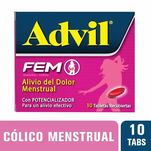 Medicamento Advil Fem 10 Capsulas