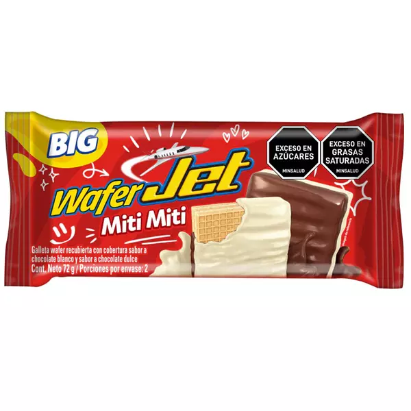 Galleta Wafer Jet Big Miti Black 72g