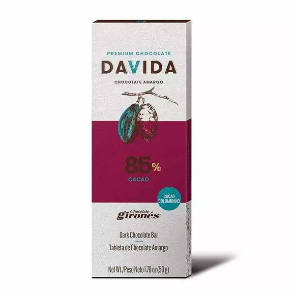 Chocolatina Davida 85% 50g