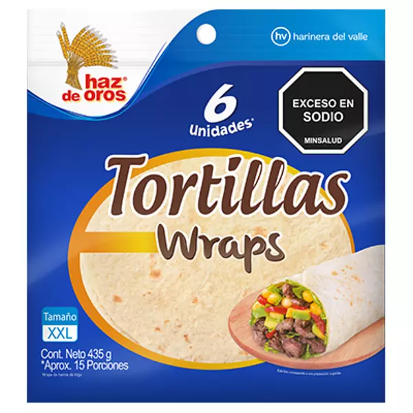 Tortillas Haz De Oros Wraps 6 Und