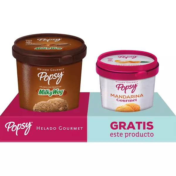 Popsy Helado Gourt. Milky Way Litro Gts 1/2