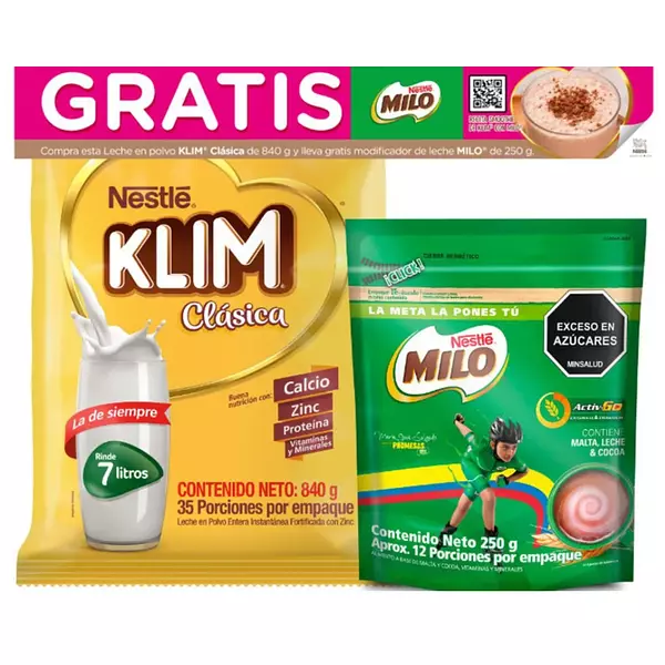 Leche Klim Instantanea Fortificada 840g