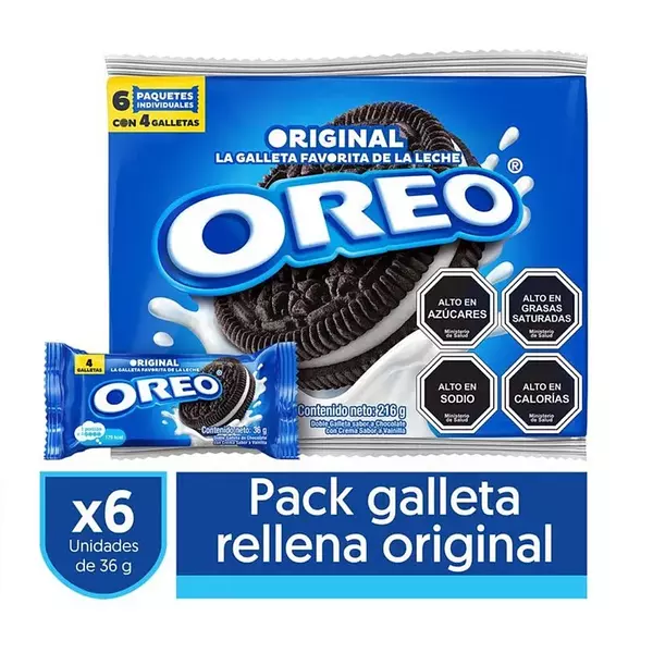 Galleta Oreo Vainilla 6*36g