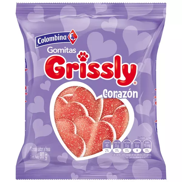 Gomas Grissly Corazón 80g