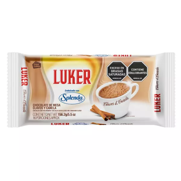 Chocolate Luker Light Splenda Clavos Y Canelas 156.2g