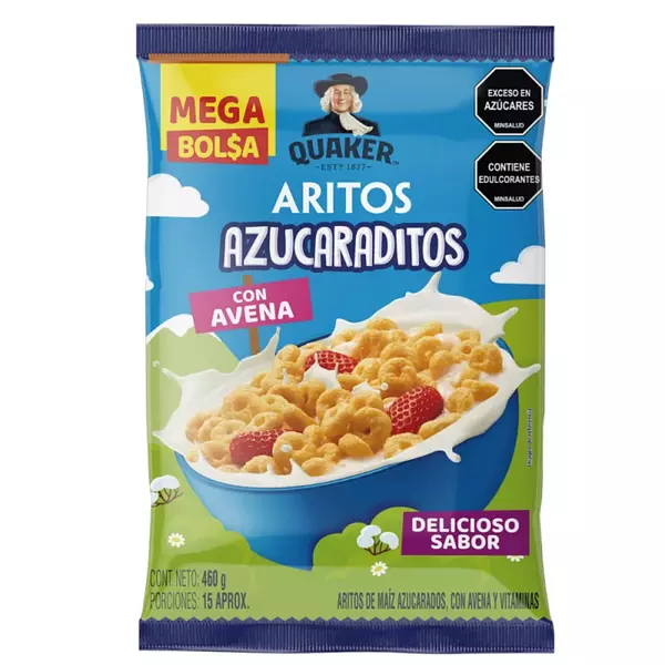 Cereal Quaker Aritos Azucarados 460g