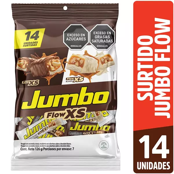 Chocalatina Jumbo Flow Xs 9g*14 Und