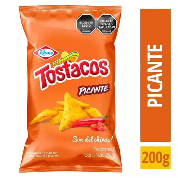 Pasabocas Tostacos Picantes 200g