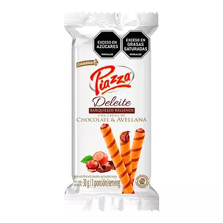 Barquillos Rellenos Piazza Chocolate & Avellana 30g