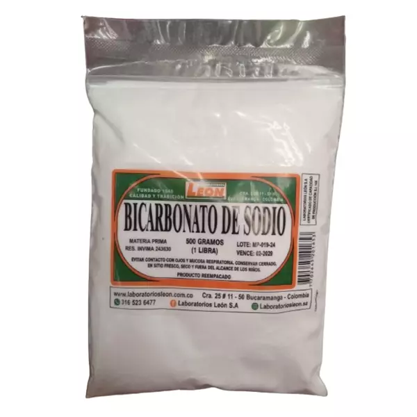 Bicarbonato De Sodio Lab. Leon 500g