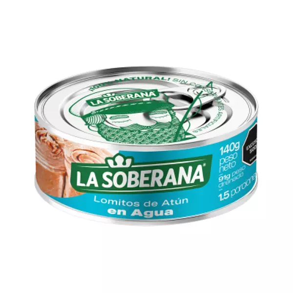 Atun Soberana Lomo En Agua 140g