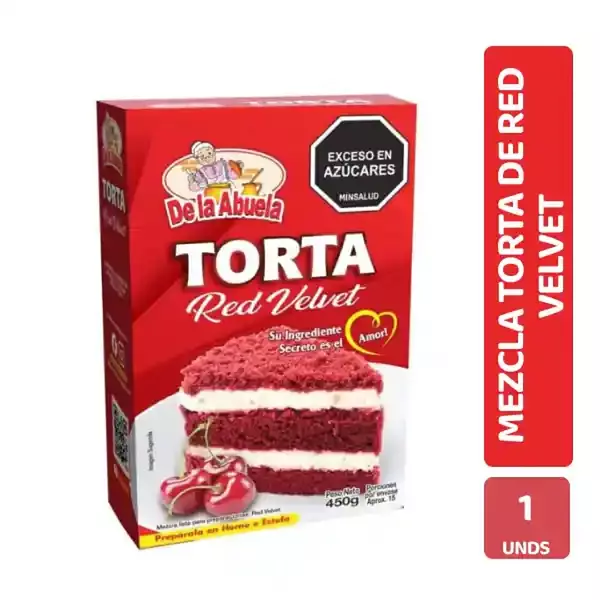 Mezcla Torta De La Abuela Red Velvet 450g