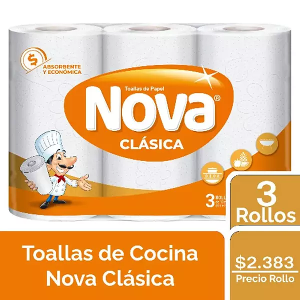 Toalla De Cocina Nova 3*60 Toallas