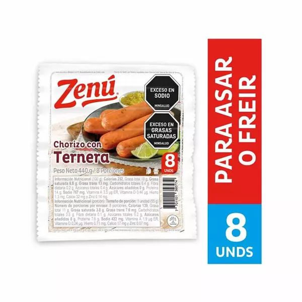 Chorizo Zenu De Ternera 440g