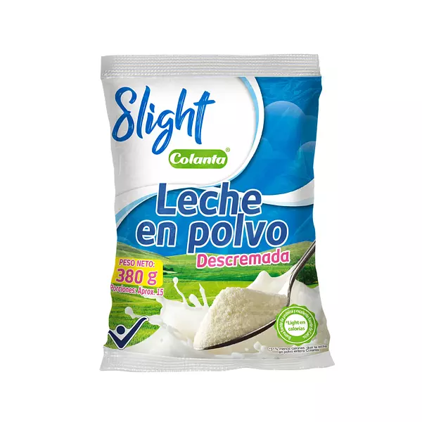 Leche De Polvo Colanta Slinght 380g