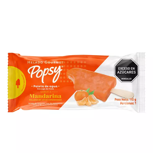 Paleta De Agua Popsy Mandarina 110g