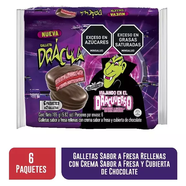 Galleta Dracula Recubierta 6*27.5g