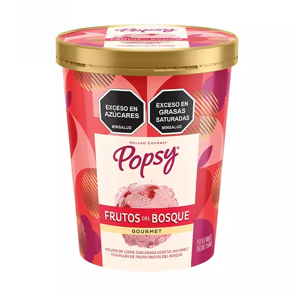 Helado Popsy Frutos Del Bosque 1l